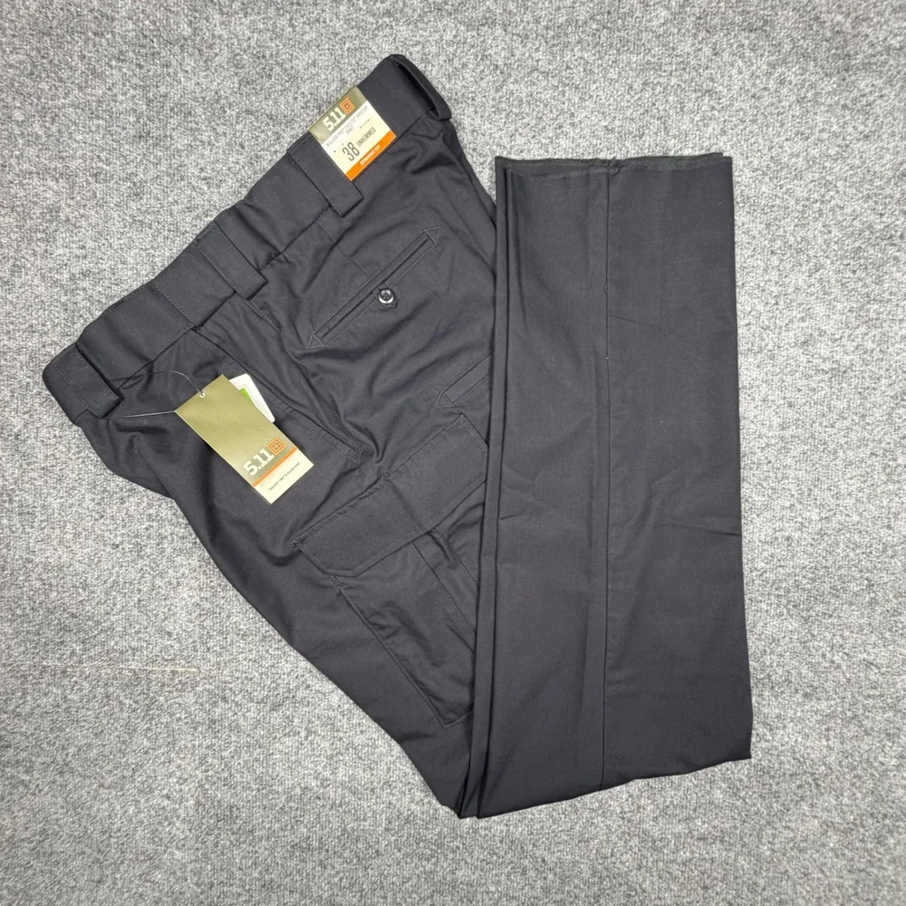5.11 Tactical B-Class PDU Taclite Ripstop Pants Mens 38 Unhemmed Black 74371